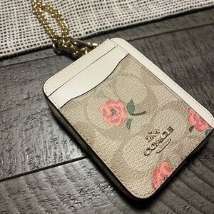 NWT Coach ID wallet zip case